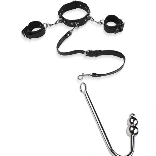 5334 Hook with Cuffs and Anal Collar Beaded Elegant 0213